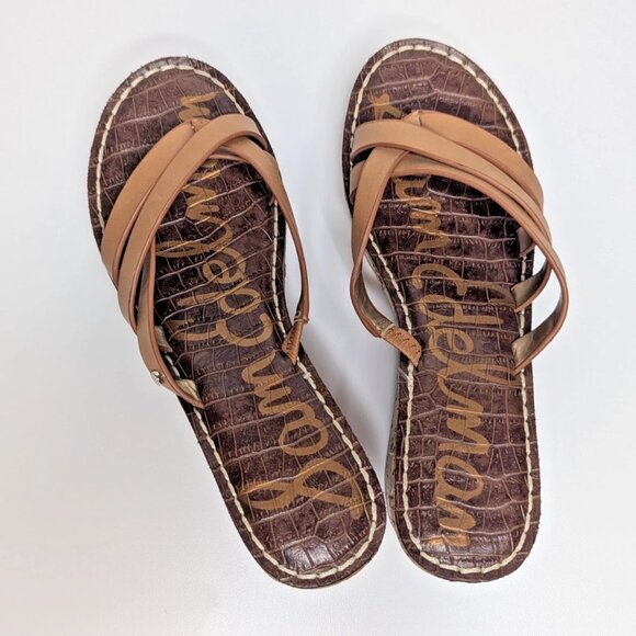 Sam Edelman Reana Brown Cork Wedge Sandals Women’s Size 6.5 Pre-Owned - Picture 5 of 9